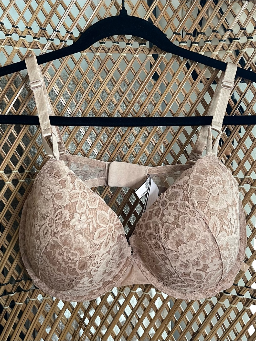 Victoria’s Secret Lined Demi Lace Underwire Bra in Blush